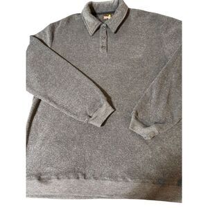 Weekendz off long sleeve collared polo sweater L